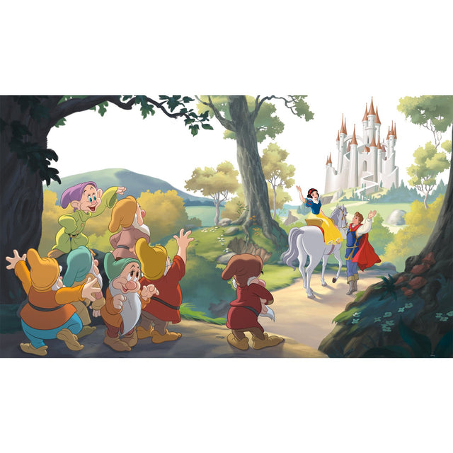 Disney Princess Snow White Happily Ever After Multicolor XL Chair Rail Wall Mural - York JL1377M