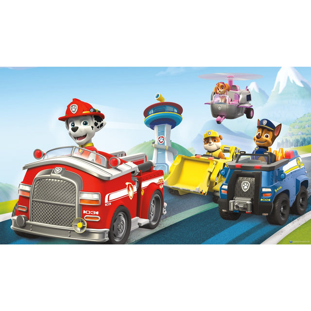 Paw Patrol Friends Multicolor XL Chair Rail Wall Mural with Licensed Kids Novelty Pattern - York JL1389M
