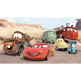 Cars Desert XL Chair Rail Multicolor Wall Mural with Licensed Disney Pixar Cars Novelty Whimsical Style - York JL1412M