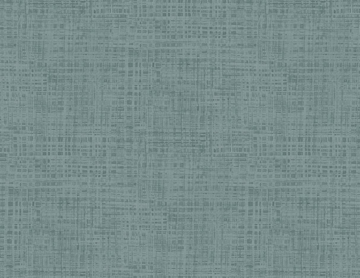 Seabrook Designs Ami wallpaper in Steel Blue with a subtle woven linen texture