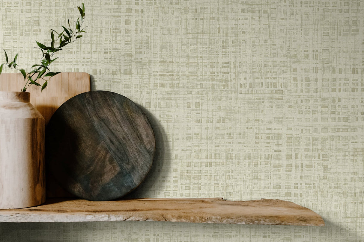 Ami Linen by Japandi Style Matte Textured Linen Sidewall Wallpaper – Seabrook Designs JP10105
