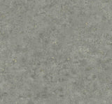 Hana wallpaper in Cliffside grey with metallic gold flecks, faux concrete texture