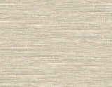 Rina faux grasscloth wallpaper in Warm Stone with a matte woven texture look