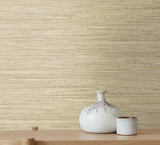 Rina Beige by Japandi Style Faux Grasscloth Wallpaper – Seabrook Designs JP10315