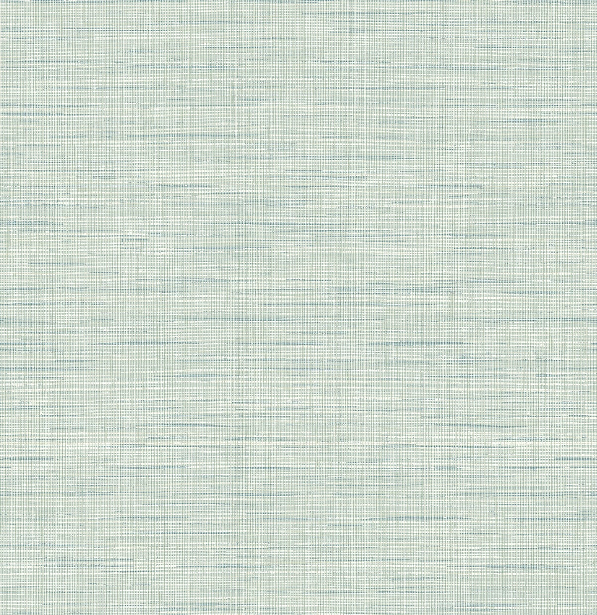 Mei Stringcloth wallpaper in calming mint with a woven textile texture
