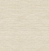 Mei Stringcloth wallpaper in Sandstone with a woven textile texture