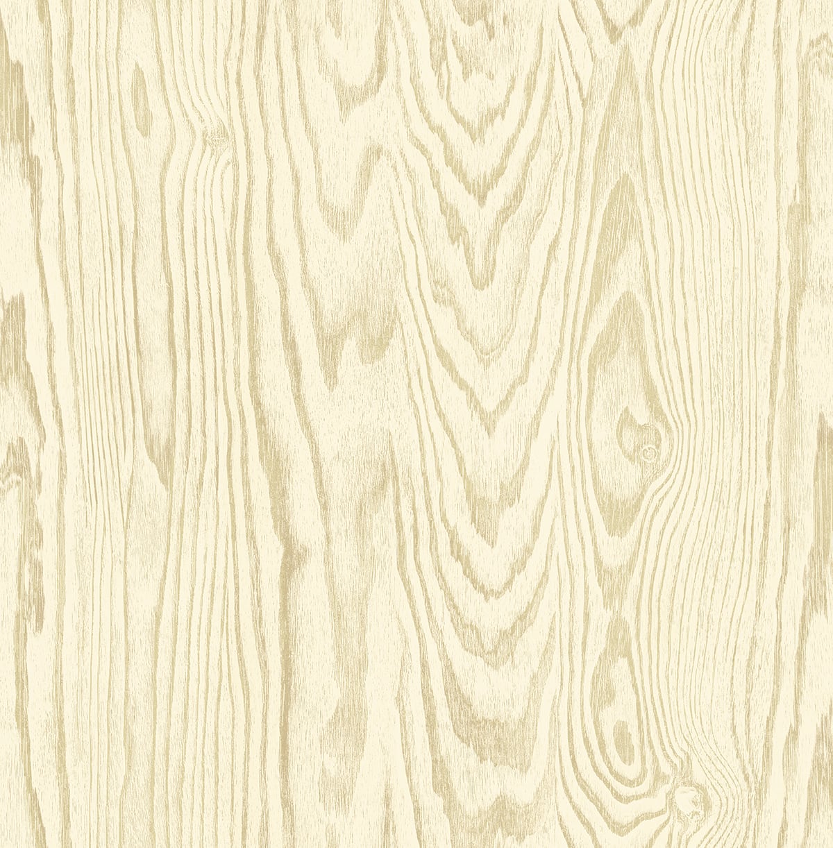 Nina Sand Dunes matte faux wood grain wallpaper in warm beige tones