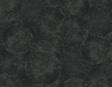 Eren wallpaper in Rich Onyx with an abstract organic circular motif