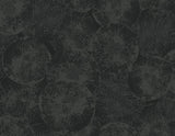 Eren wallpaper in Rich Onyx with an abstract organic circular motif