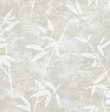 Honshu Bamboo wallpaper in Henon Gray featuring a soft bamboo botanical motif on a matte, textured-looking ground.