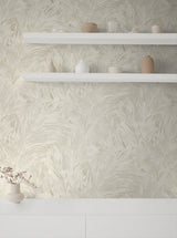 Mari White Sands by Japandi Style Botanical Palm Frond Wallpaper – Seabrook Designs JP11007