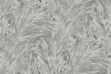 Mari Smoke botanical frond wallpaper in layered grey tones