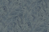 Mari navy blue botanical leaf wallpaper pattern