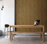 Jun Honey Brown by Japandi Style Wood Slat Wallpaper – Seabrook Designs JP11103