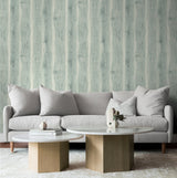 Kieri Blue Frost by Japandi Style Wood Look Vinyl Wallpaper – Seabrook Designs JP11302