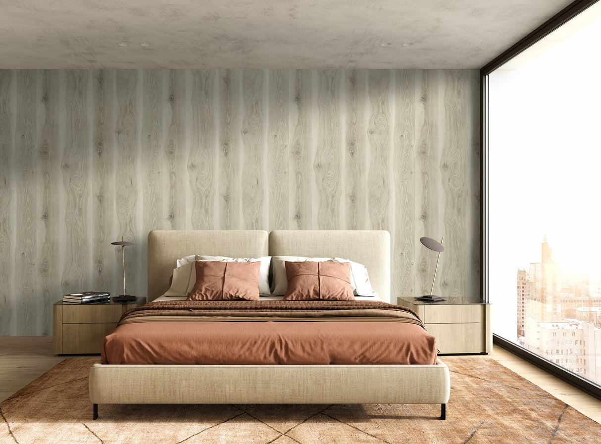 Kieri Mellow Cedar by Japandi Style Wood Look Sidewall Wallpaper – Seabrook Designs JP11305