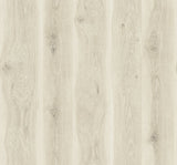 Kieri wallpaper in Mellow Cedar with a light wood plank look