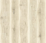 Kieri Oat wood-look matte vinyl wallpaper with vertical planks