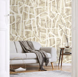 Jouji Cafe Latte by Japandi Style Abstract Wall Mural – Seabrook Designs JP11505M