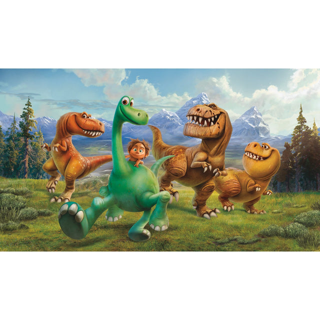 The Good Dinosaur Multicolor XL Chair Rail Wall Mural with Whimsical Licensed Novelty Pattern - York JL1372M