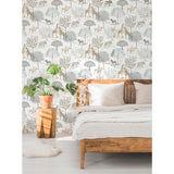 On the Savanna Neutral Wallpaper by York Wallcoverings - KI0541