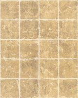 Metal Leaf Squares Gold Wallpaper with Geometric Gilded Tile Motif - York KT2102