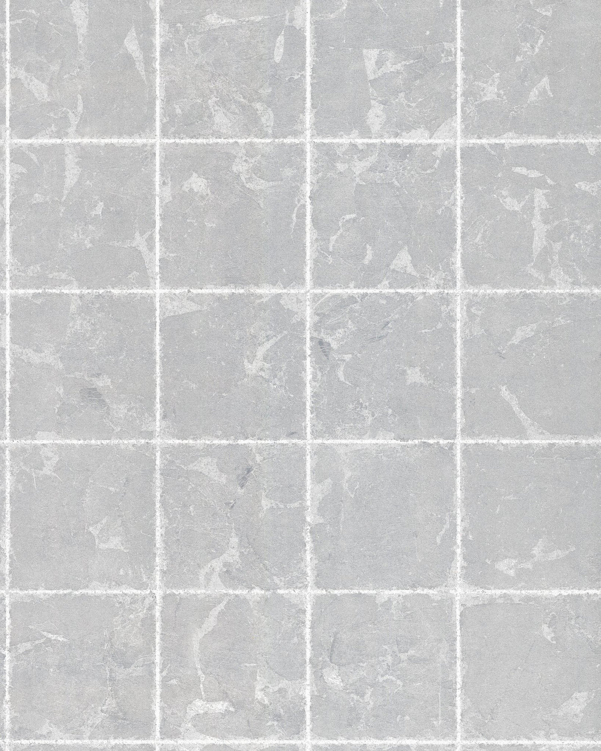 Metal Leaf Squares Silver Wallpaper with Geometric Leaf-Textured Grid - York KT2103