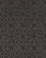 Empire Diamond Black & Gold Geometric Wallpaper - York KT2110
