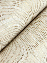 Geodes Cream Wallpaper with Layered Geometric Stone Motif - York KT2161