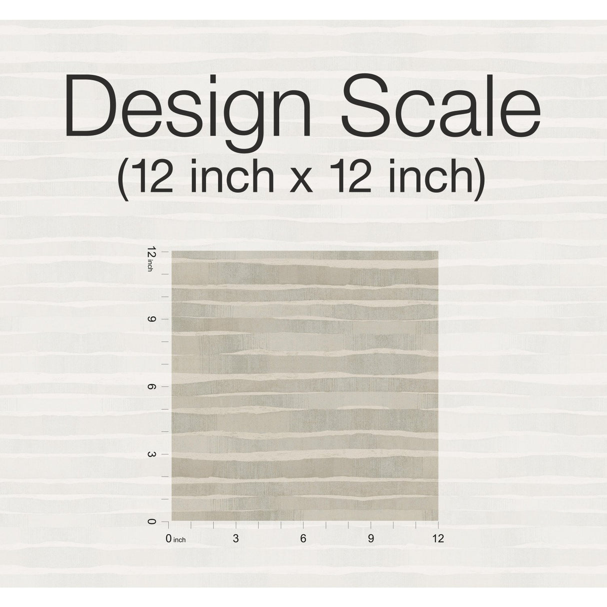 Dreamscapes Taupe Wallpaper with Textured Horizontal Stripe - York KT2183