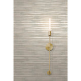Dreamscapes Taupe Wallpaper with Textured Horizontal Stripe - York KT2183