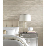 Dreamscapes Taupe Wallpaper with Textured Horizontal Stripe - York KT2183