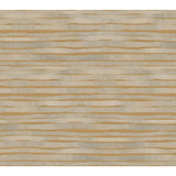 Dreamscapes Gold Textured Horizontal Stripe Wallpaper - York KT2186