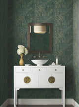 Polished Marble Green Wallpaper with Modern Marble Pattern - York KT2222