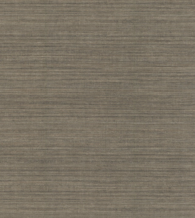 Silk Elegance Brown & Black Wallpaper with Woven Silk Texture - York KT2252N