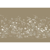 Flowering Vine Chino Brown Wall Mural with Botanical Chinoiserie Scene - York KT2263M