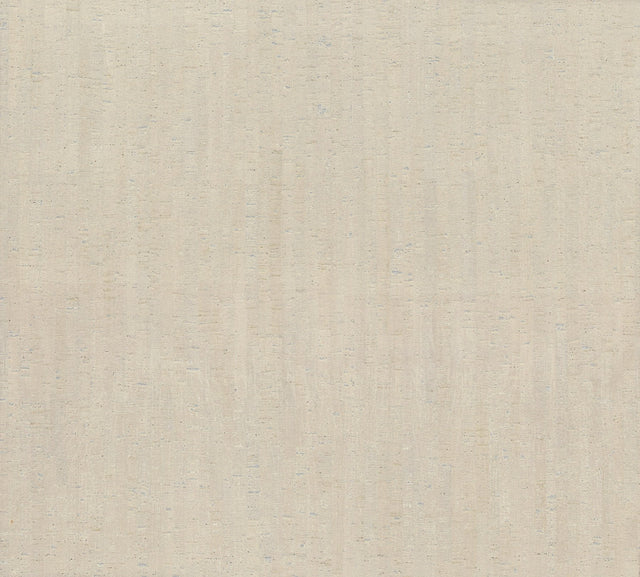 Plain Bamboo White Textured Cork Wallpaper - York LC7143