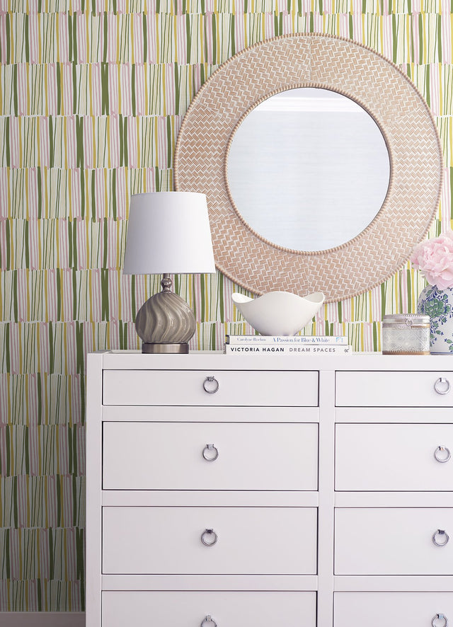 Thistle Yellow Peel & Stick Wallpaper with Abstract Distressed Texture NuWallpaper LDS4581