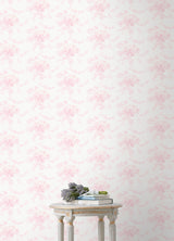 Champagne Harbor Pink Dream Peel and Stick Wallpaper by NuWallpaper LoveShackFancy Vintage Romantic Botanical Rose Bouquet Floral Roll - LFS6433
