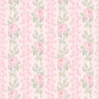 Blooming Heirloom Strawberry Macaron Rose Stripe Peel and Stick Wallpaper by NuWallpaper LFS6491