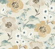 Evelyn Wheat Floral Wallpaper by Antonina Vella - LL3204