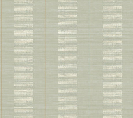 Colbert Stripe Seafoam Textured Wallpaper by Antonina Vella - LL3206