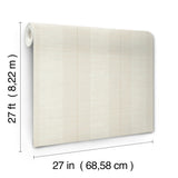 Colbert Stripe Light Grey by Antonina Vella Traditional Raised Ink Pearl Textured Stripe Non-Woven Unpasted Wallpaper from Layered Luxe - LL3207
