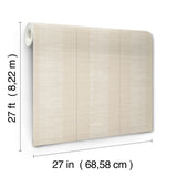Colbert Stripe Taupe Textured Wallpaper by Antonina Vella Raised Ink Metallic Stripes Non Woven - LL3209