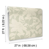 Solange Sage Botanical Wallpaper by Antonina Vella - LL3216