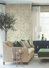 Solange Sage Botanical Wallpaper by Antonina Vella - LL3216