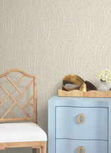 Willow Song Taupe Botanical Wallpaper by Antonina Vella Non-Woven Strippable Washable Traditional Wallcovering Layered Luxe Collection - LL3218