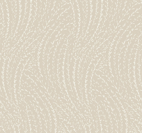 Willow Song Taupe Botanical Wallpaper by Antonina Vella - LL3218