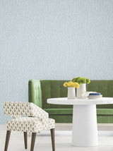 Willow Song Sky Blue by Antonina Vella Botanical Non Woven Unpasted Wallpaper from the Layered Luxe Collection - LL3223