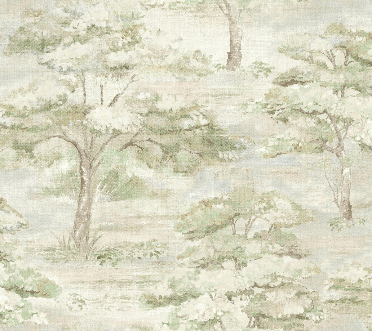 Moreno Green Woodland Wallpaper by Antonina Vella - LL3224